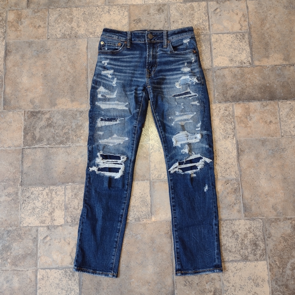 American Eagle Airflex 360 Slim destroyed jeans size 26 X 28